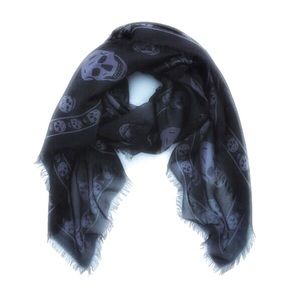 Alexander McQueen Skull Print Foulard Scarf